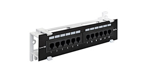 EPPW-12-8P8C-C5e-FR, UTP, wall-mount, 12 port, cat.5e