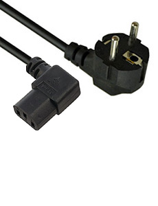 Schuko - 90 degree angle C13